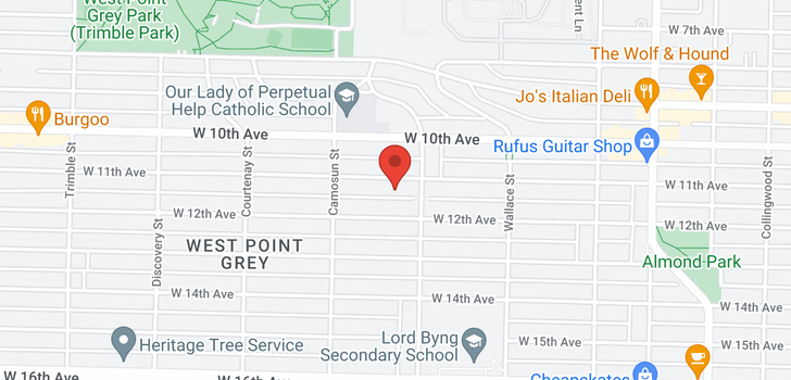 map of 4028 W 11TH AVENUE